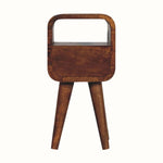 Bokel Home Bedside Tables Hamade Open Bedside Table, Mini - Chestnut