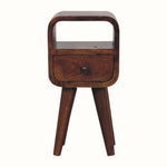 Bokel Home Bedside Tables Hamade Open Bedside Table, Mini - Chestnut
