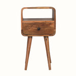 Bokel Home Bedside Tables Hamade Open Bedside Table, Small - Natural