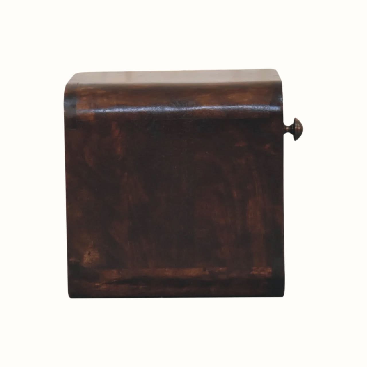 Bokel Home Bedside Tables Hamade Open Wall-Mounted Bedside Table, Small - California Walnut