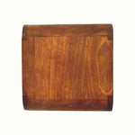 Bokel Home Bedside Tables Hamade Open Wall-Mounted Bedside Table, Small - Chestnut