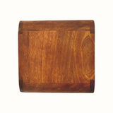 Bokel Home Bedside Tables Hamade Open Wall-Mounted Bedside Table, Small - Chestnut