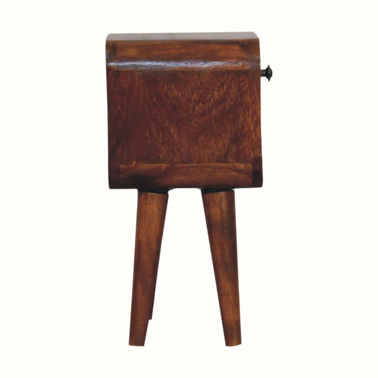 Bokel Home Bedside Tables Hamade Reverse Open Bedside Table, Mini - Chestnut