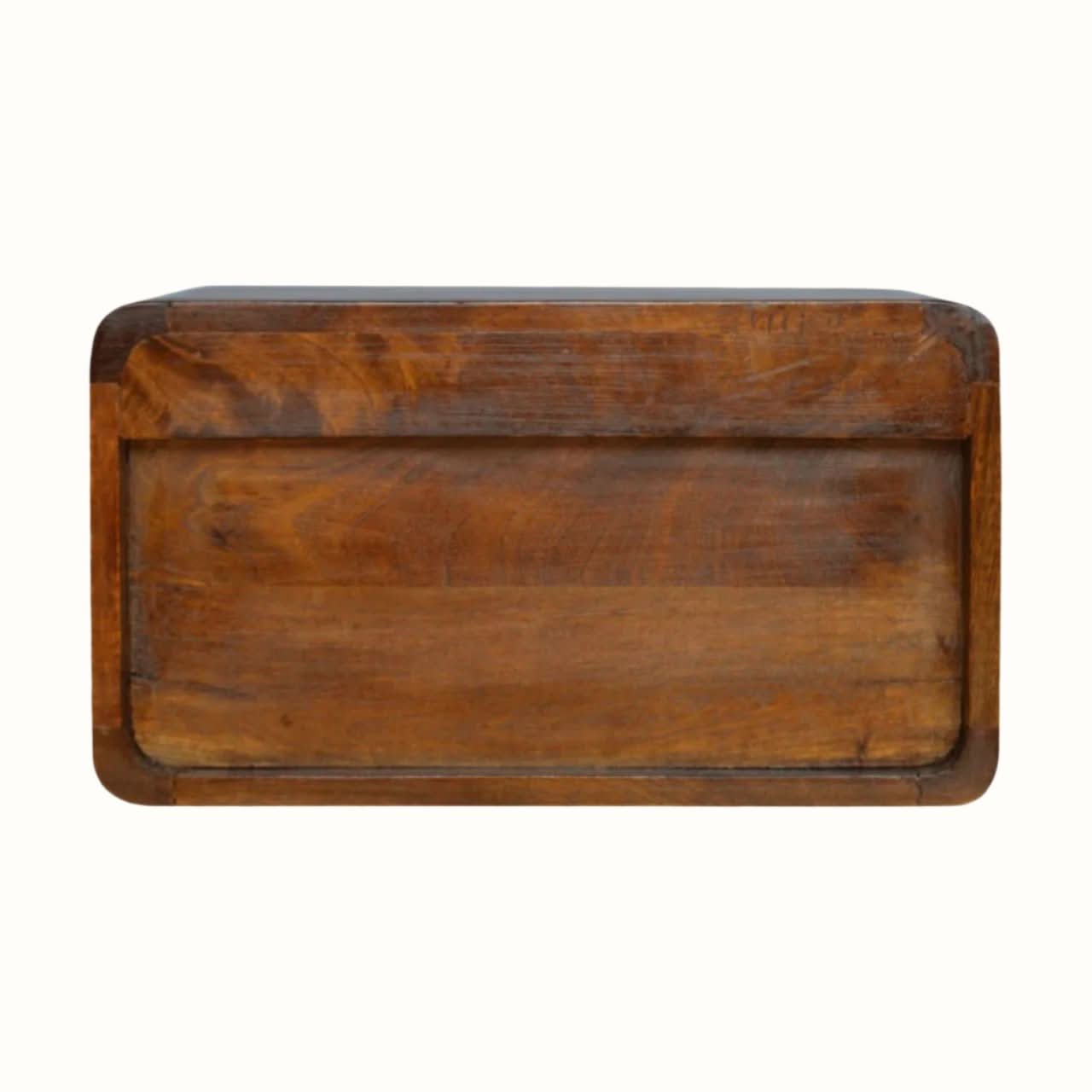 Bokel Home Bedside Tables Hamade Wall-Mounted Bedside Table, Medium - Chestnut