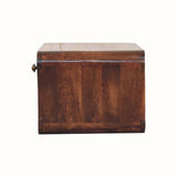 Bokel Home Bedside Tables Hamade Wall Mounted Open Bedside Table, Medium - California Walnut