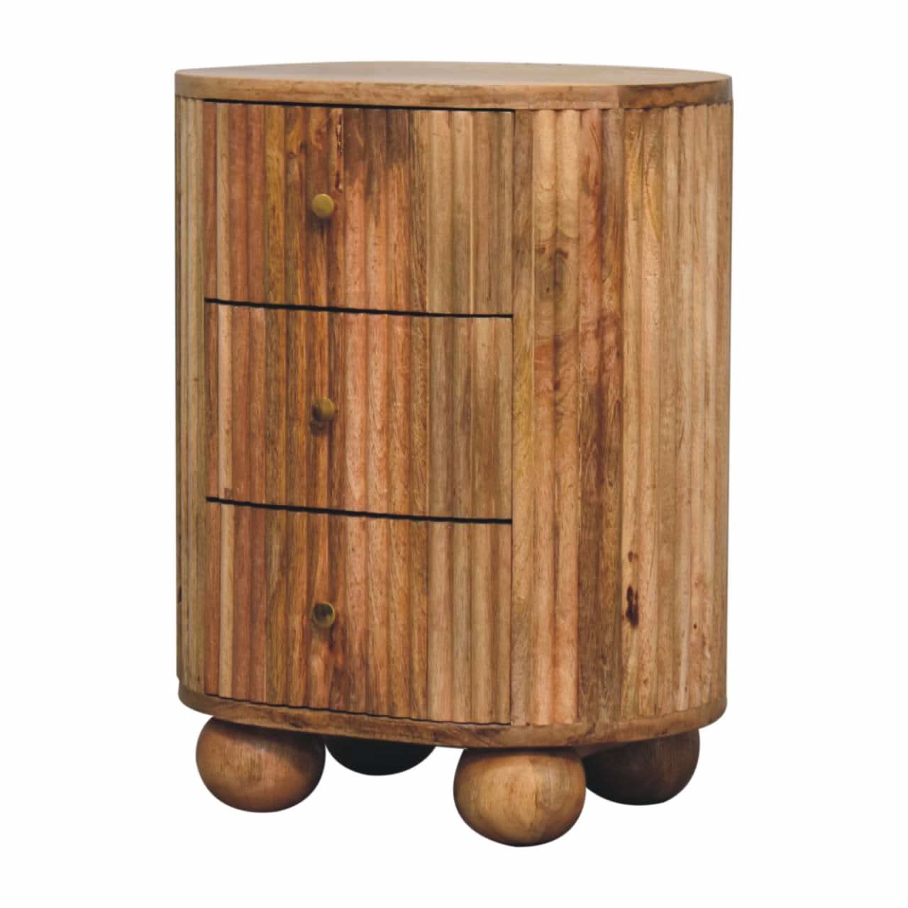 Bokel Home Bedside Tables Jalla Bedside Table, Medium - Natural
