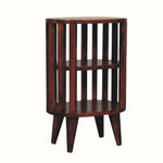 Bokel Home Bedside Tables Kimber 2 Shelf Bedside Table - Chestnut