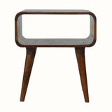 Bokel Home Bedside Tables Leckie Bedside Table, Medium - Chestnut