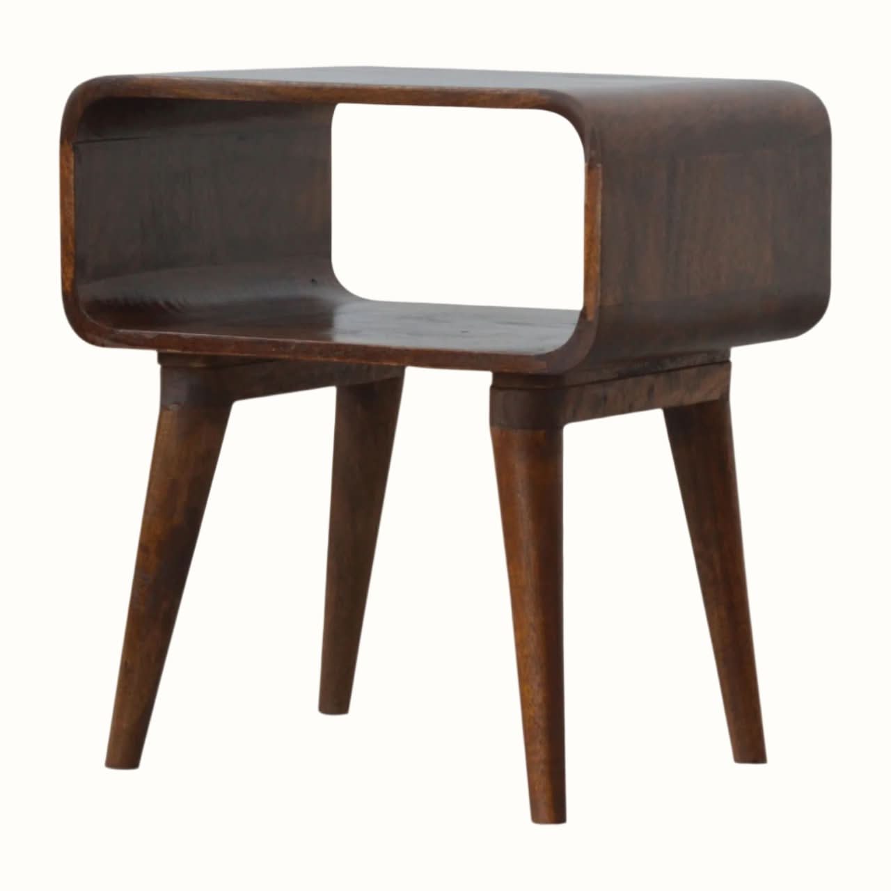 Bokel Home Bedside Tables Leckie Bedside Table, Medium - Chestnut