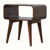 Bokel Home Bedside Tables Leckie Bedside Table, Medium - Chestnut