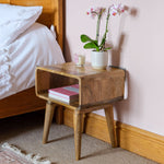 Bokel Home Bedside Tables Leckie Bedside Table, Medium - Natural
