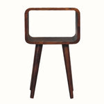 Bokel Home Bedside Tables Leckie Bedside Table, Small - Chestnut