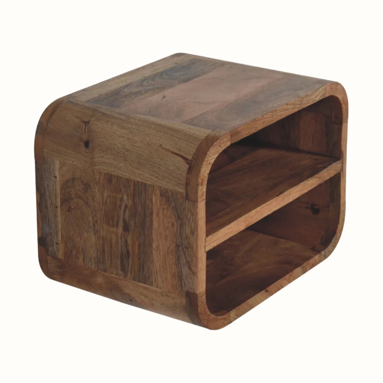 Bokel Home Bedside Tables Leckie Wall-Mounted Bedside Table, Small - Natural
