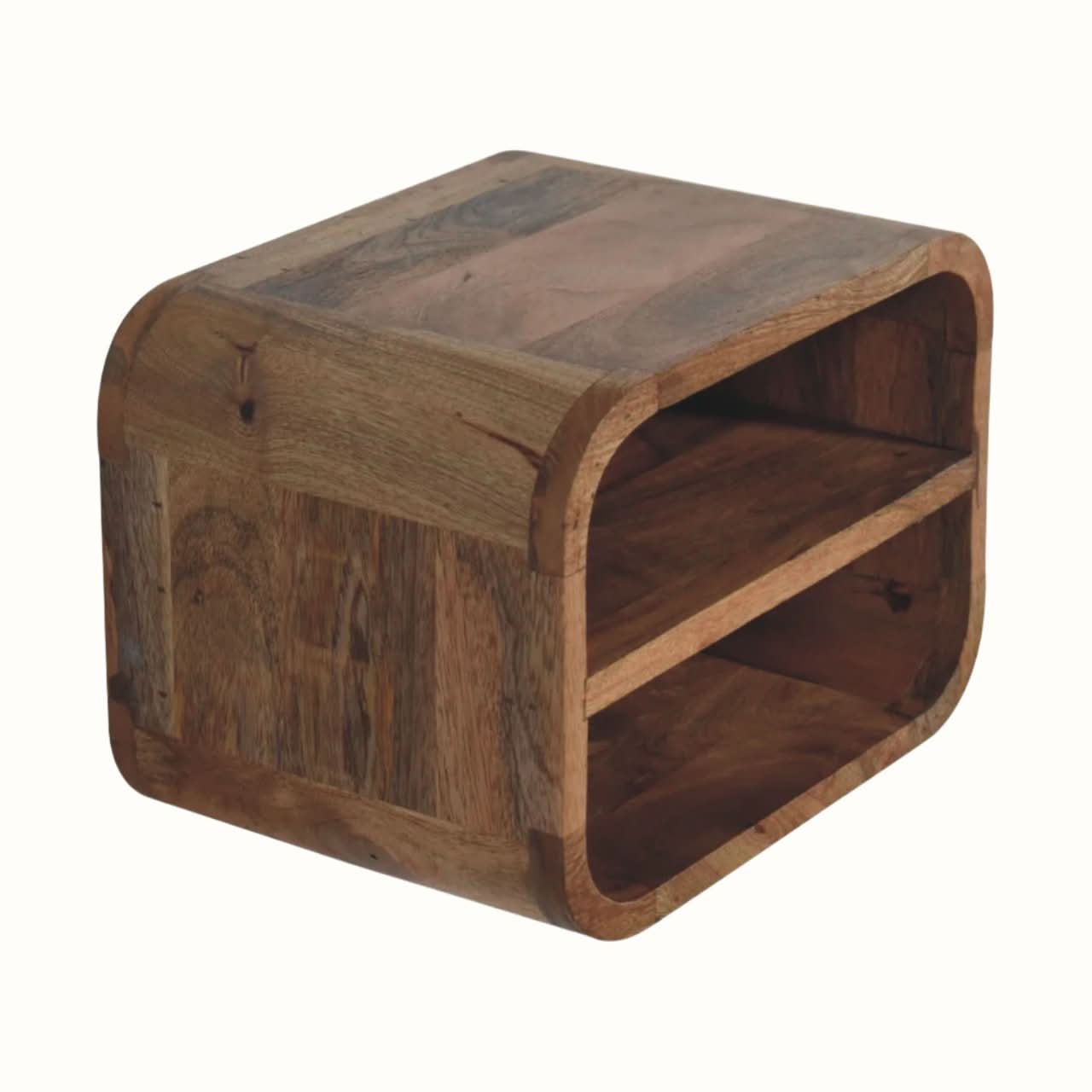 Bokel Home Bedside Tables Leckie Wall-Mounted Bedside Table, Small - Natural