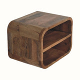 Bokel Home Bedside Tables Leckie Wall-Mounted Bedside Table, Small - Natural