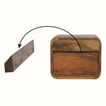 Bokel Home Bedside Tables Leckie Wall-Mounted Bedside Table, Small - Natural