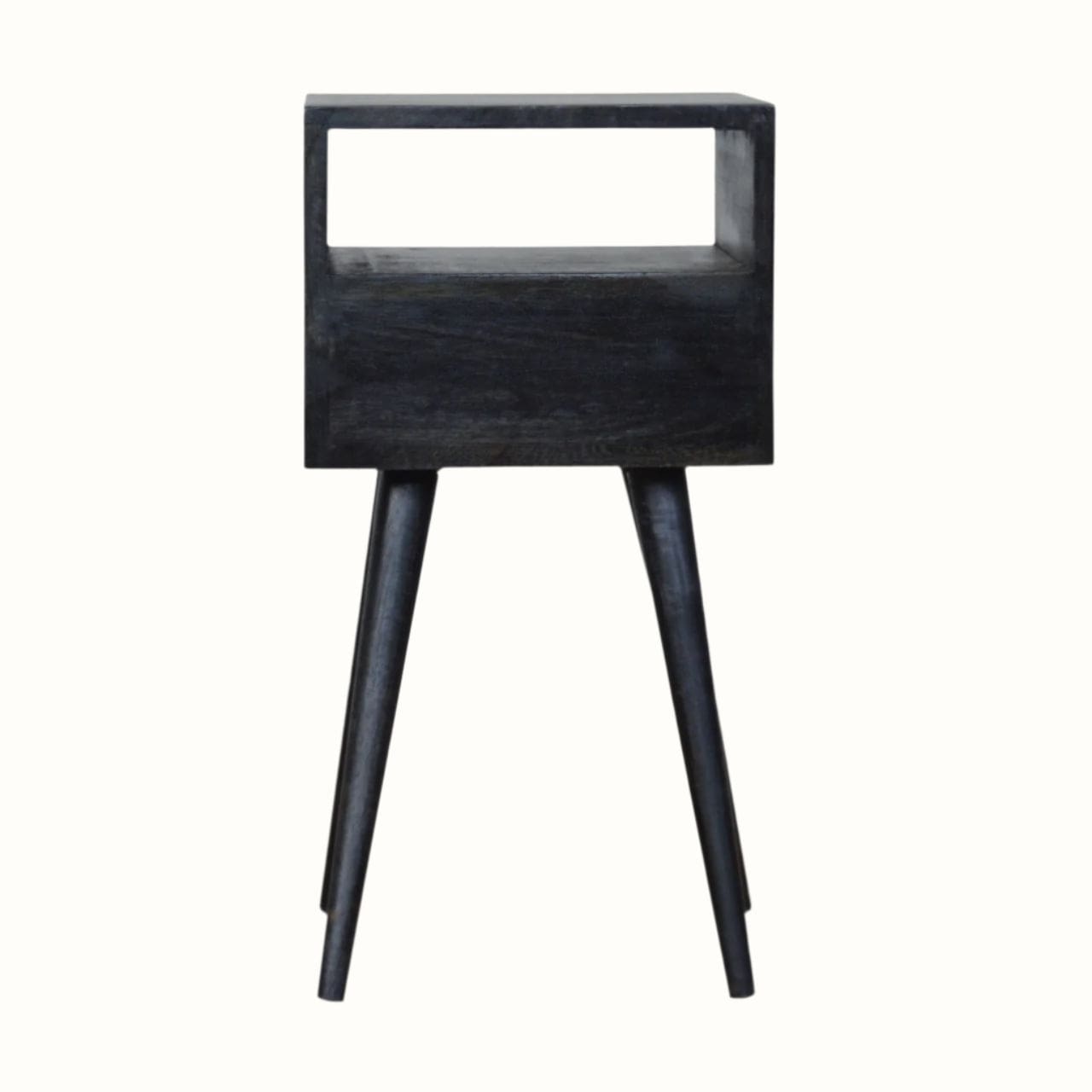 Bokel Home Bedside Tables Littler Bedside Table, Small - Ash Black
