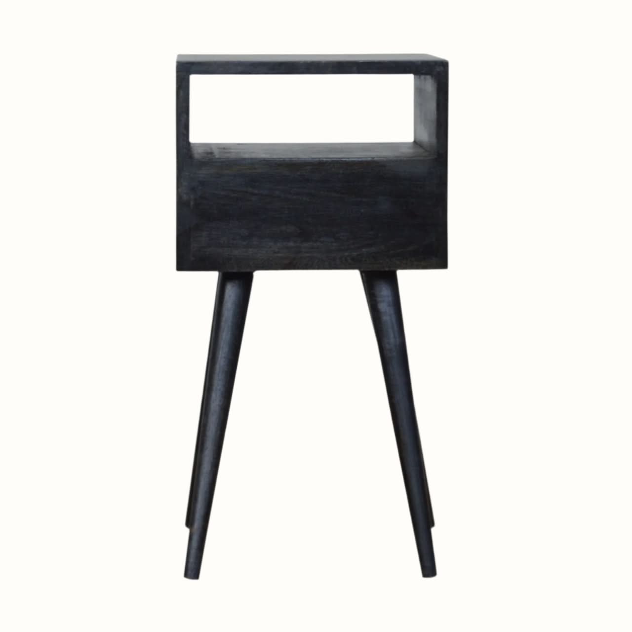 Bokel Home Bedside Tables Littler Bedside Table, Small - Ash Black