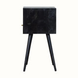 Bokel Home Bedside Tables Littler Bedside Table, Small - Ash Black