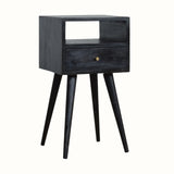 Bokel Home Bedside Tables Littler Bedside Table, Small - Ash Black