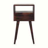 Bokel Home Bedside Tables Littler Bedside Table, Small - California Walnut