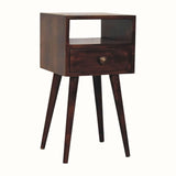 Bokel Home Bedside Tables Littler Bedside Table, Small - California Walnut