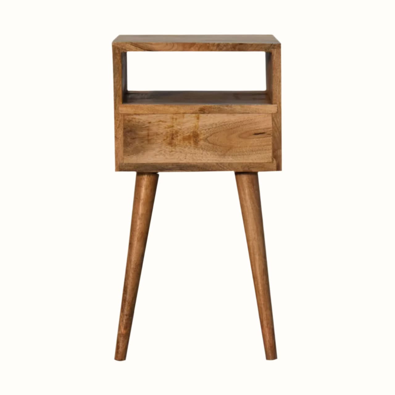 Bokel Home Bedside Tables Littler Bedside Table, Small - Natural/Sky Blue