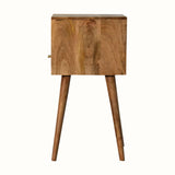 Bokel Home Bedside Tables Littler Bedside Table, Small - Natural/Sky Blue