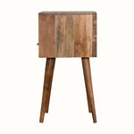 Bokel Home Bedside Tables Littler Bedside Table, Small - Natural/Slate Grey