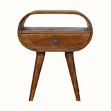 Bokel Home Bedside Tables Merrill Open Bedside Table - Chestnut