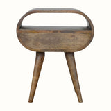 Bokel Home Bedside Tables Merrill Open Bedside Table - Grey Wash