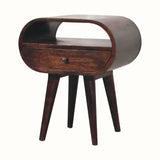 Bokel Home Bedside Tables Merrill Open Bedside Table - Light Walnut