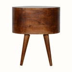 Bokel Home Bedside Tables Molina Bedside Table, Medium - Chestnut