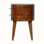 Bokel Home Bedside Tables Molina Bedside Table, Medium - Chestnut
