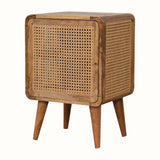 Bokel Home Bedside Tables Seeley Cane Bedside Cabinet - Natural