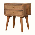 Bokel Home Bedside Tables Wellner 2 Drawer Bedside Table - Natural