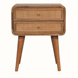 Bokel Home Bedside Tables Wellner 2 Drawer Bedside Table - Natural