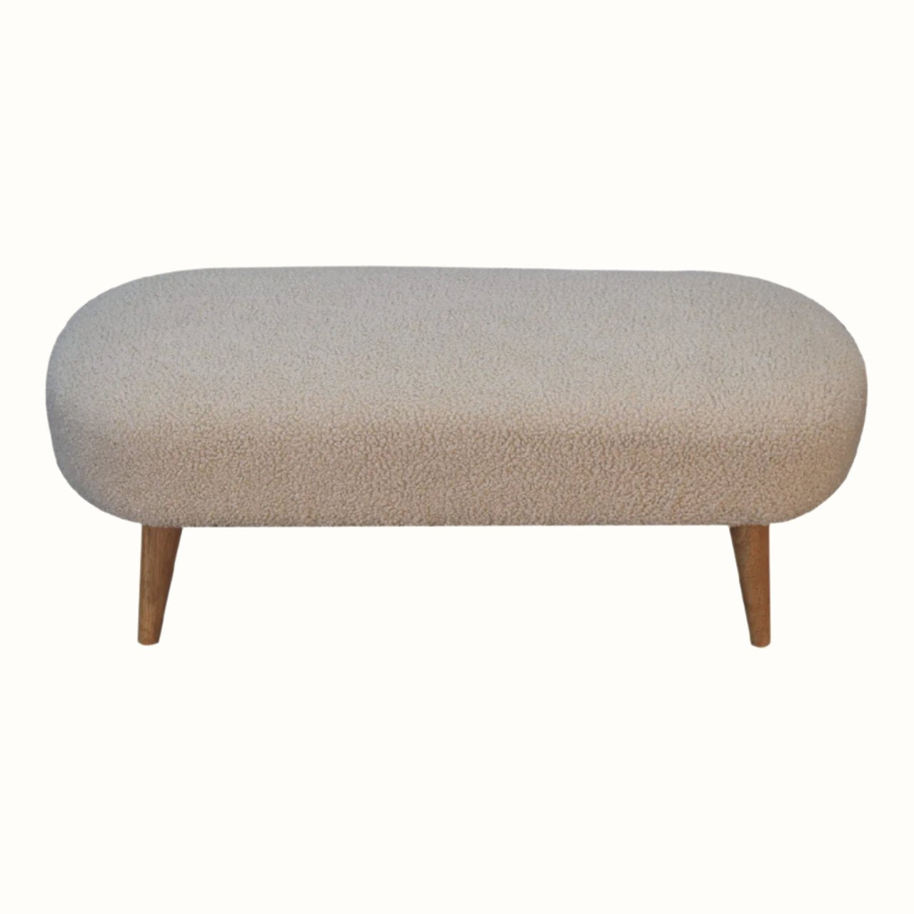 Bokel Home Bench Boren Cream Boucle Bench