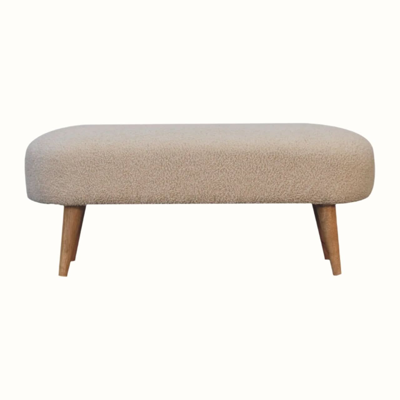 Bokel Home Bench Boren Cream Boucle Bench