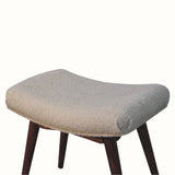 Bokel Home Bench Boren Cream Boucle Stool - Honey Caramel
