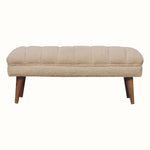 Bokel Home Bench Boren Large Boucle Bench - Cream/Natural