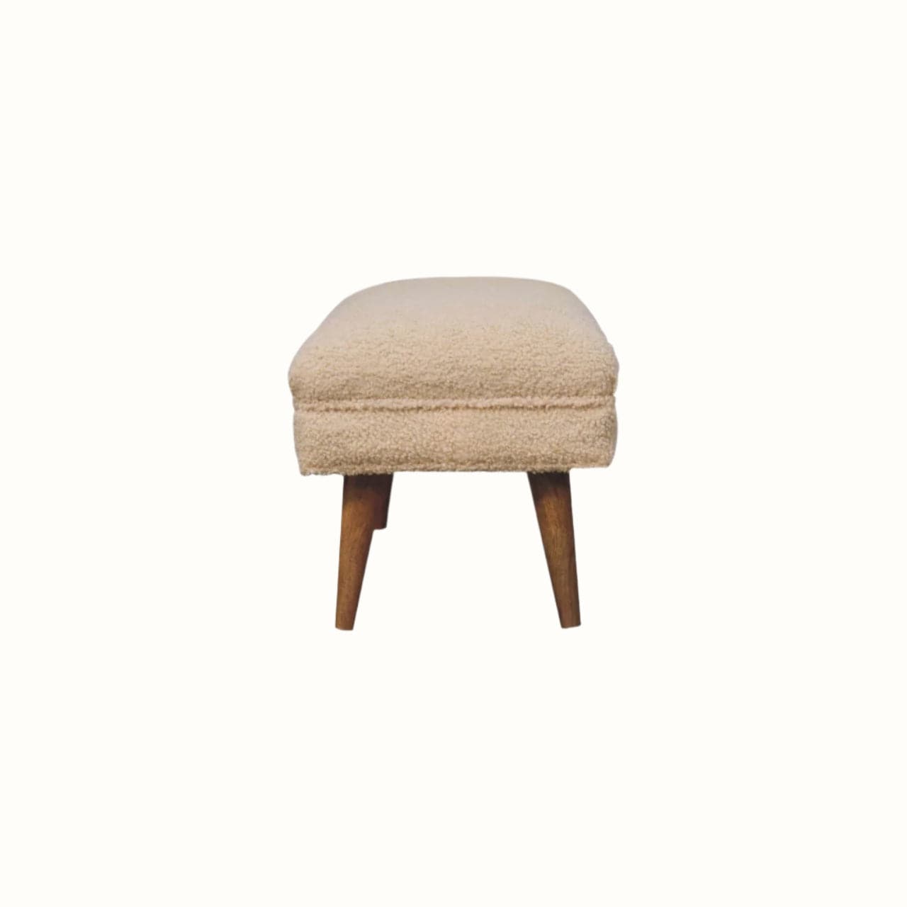 Bokel Home Bench Boren Large Boucle Bench - Cream/Natural
