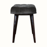 Bokel Home Bench Femia Velvet Bench - Grey/Walnut
