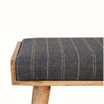 Bokel Home Bench Keene Bench - Pewter Tweed/Natural