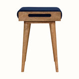 Bokel Home Bench Keene Bench - Royal Blue Velvet/Natural