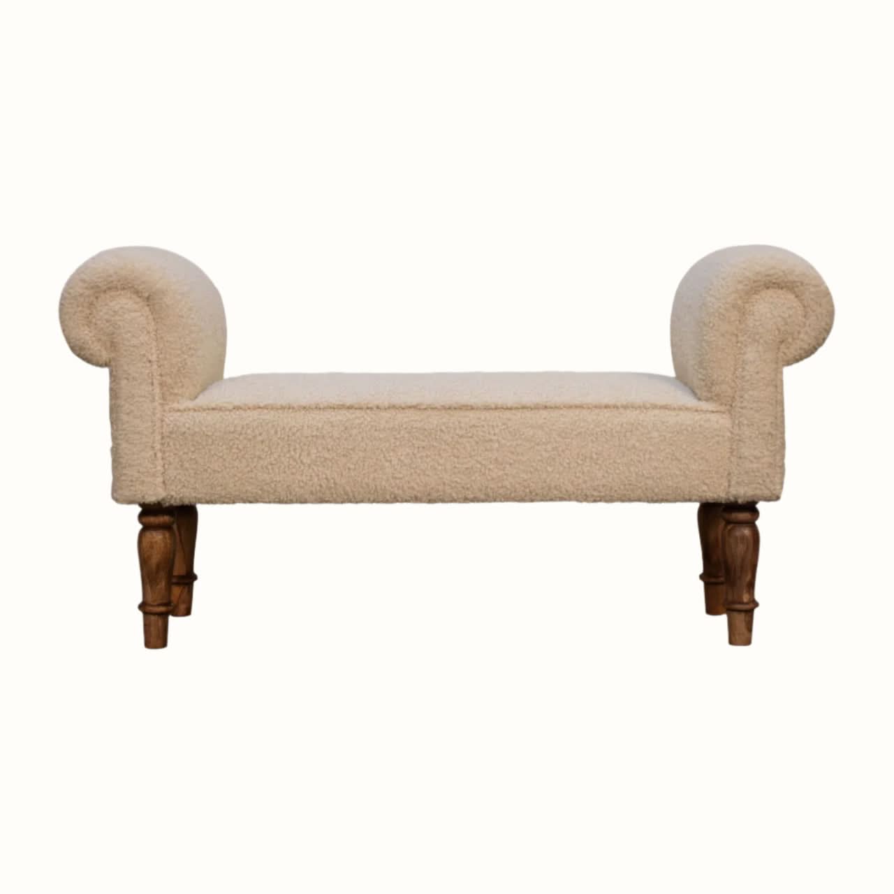 Bokel Home Bench Mineo Boucle Bench - Cream/Natural