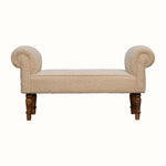 Bokel Home Bench Mineo Boucle Bench - Cream/Natural