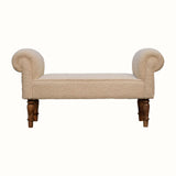 Bokel Home Bench Mineo Boucle Bench - Cream/Natural