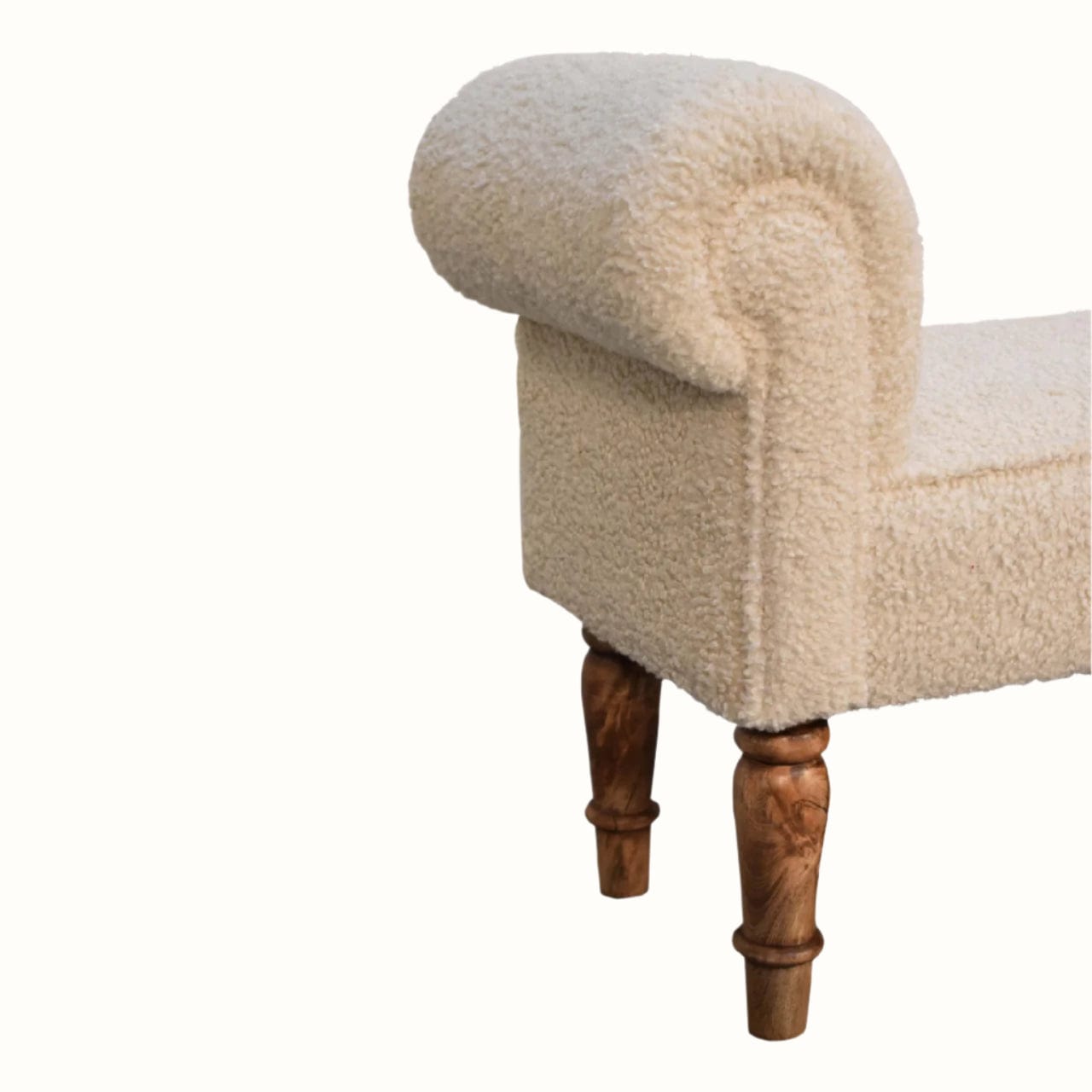 Bokel Home Bench Mineo Boucle Bench - Cream/Natural
