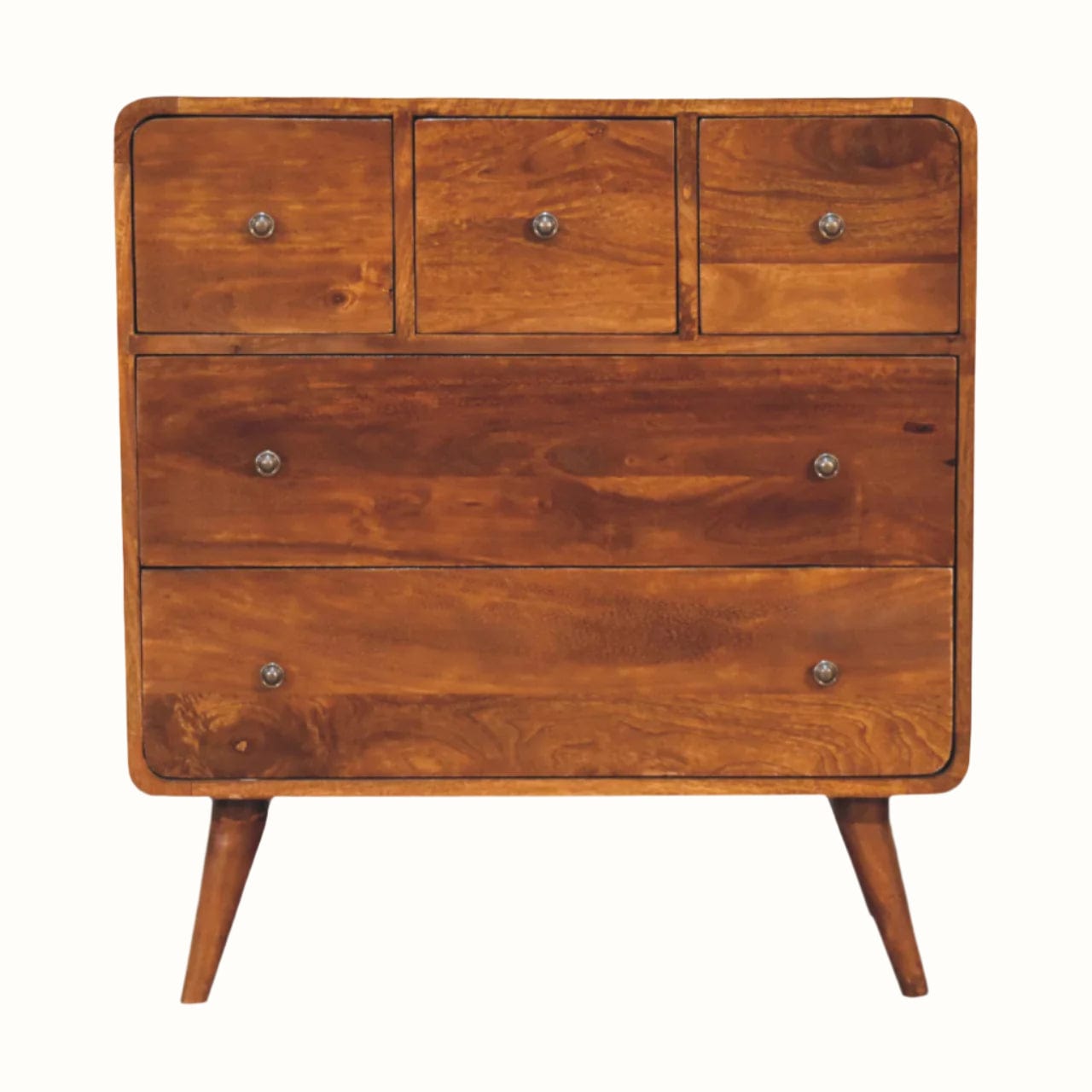 Bokel Home Cabinets & Sideboards Hamade Chest of 5 Drawers - Chestnut